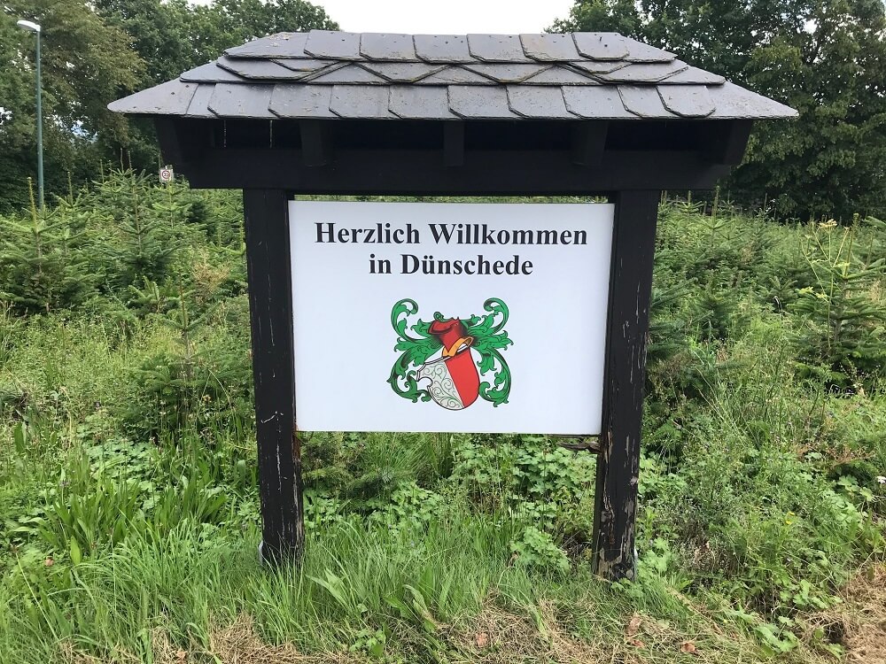 Ortseingangsschild D&uuml;nschede